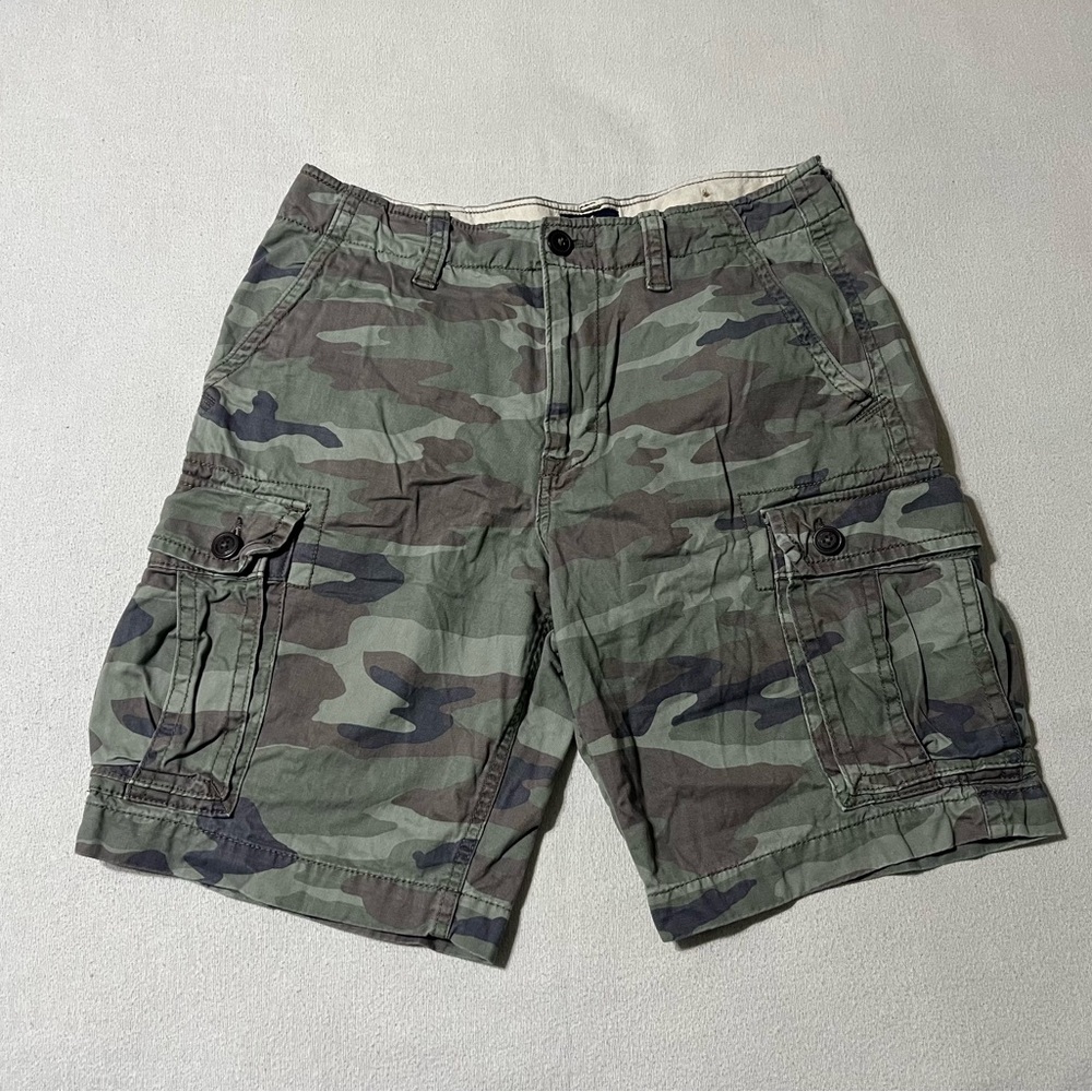 American Eagle Outfitters Green Camo Cargo Shorts